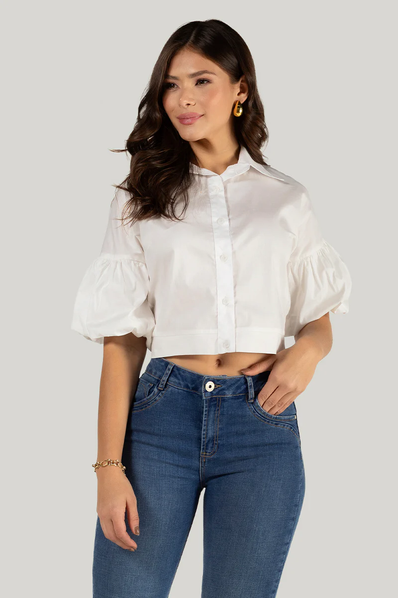Blusa Manga Corta Bombacha Marca Trucco´s