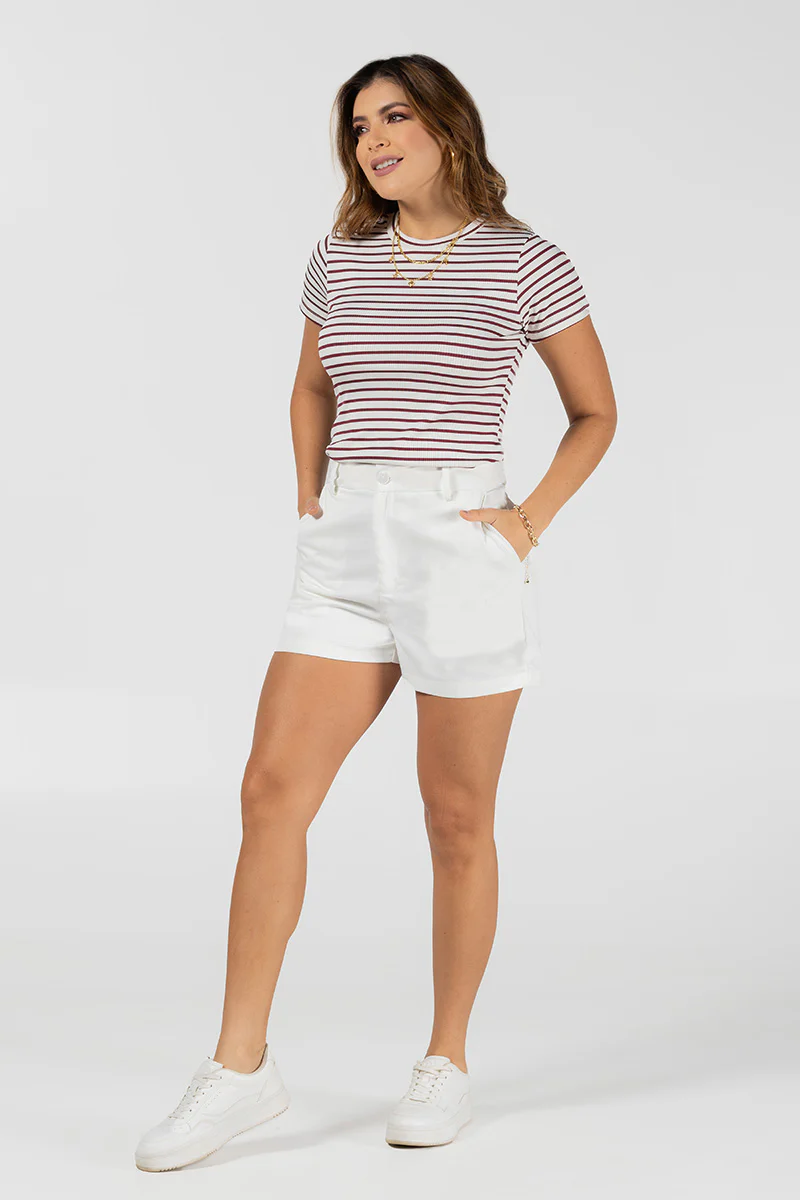 Blusa Manga Corta Con Rayas Marca Trucco´s - Image 6