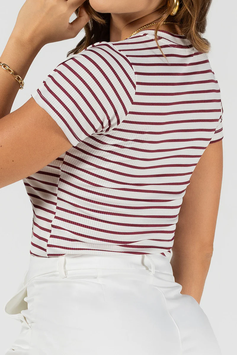 Blusa Manga Corta Con Rayas Marca Trucco´s - Image 8