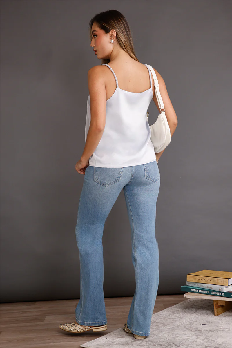 Blusa Tiras en Poliester y Elastano Marca Trucco's - Image 5