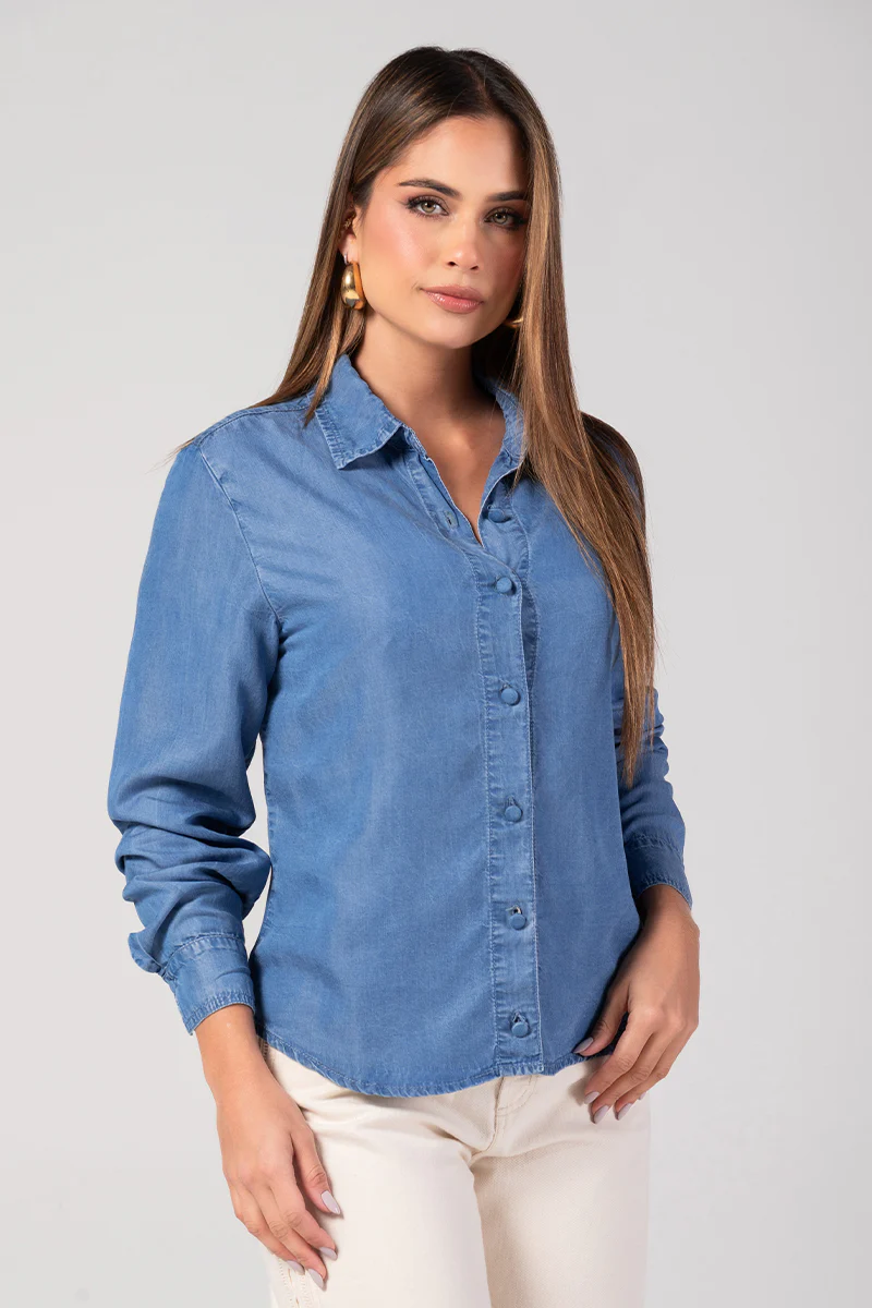 Camisa Manga Larga en Tencel Marca Trucco´s - Image 2