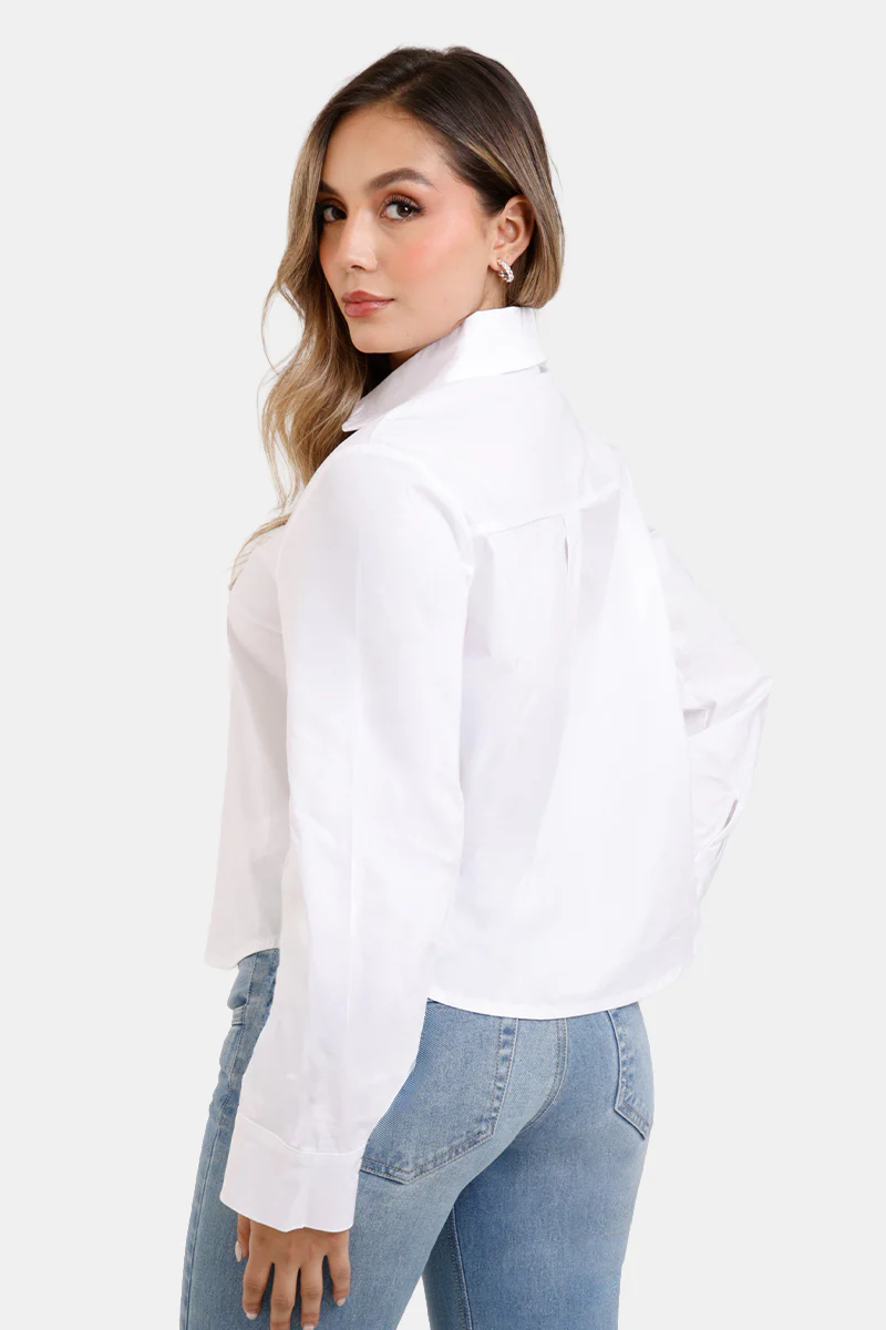 Camisa Manga Larga en Algodón y Elastano Marca Trucco's - Image 9