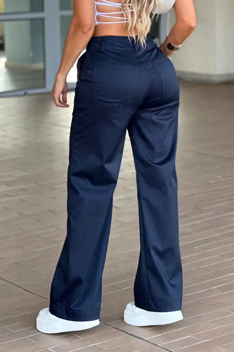 Pantalón Cargo Tiro Alto Costura Irregular Marca Trucco´s - Image 14
