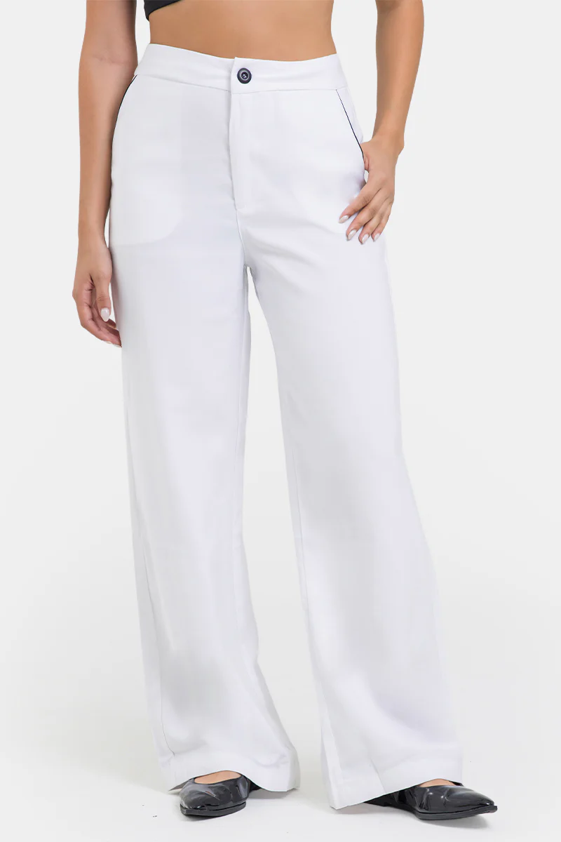 Pantalón Bota Recta en Rayon y Poliester Marca Trucco's