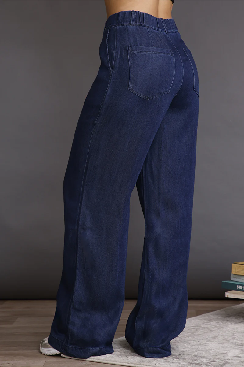 Pantalón Bota Recta en Liocel, Rayon y Poliester Marca Trucco's - Image 5