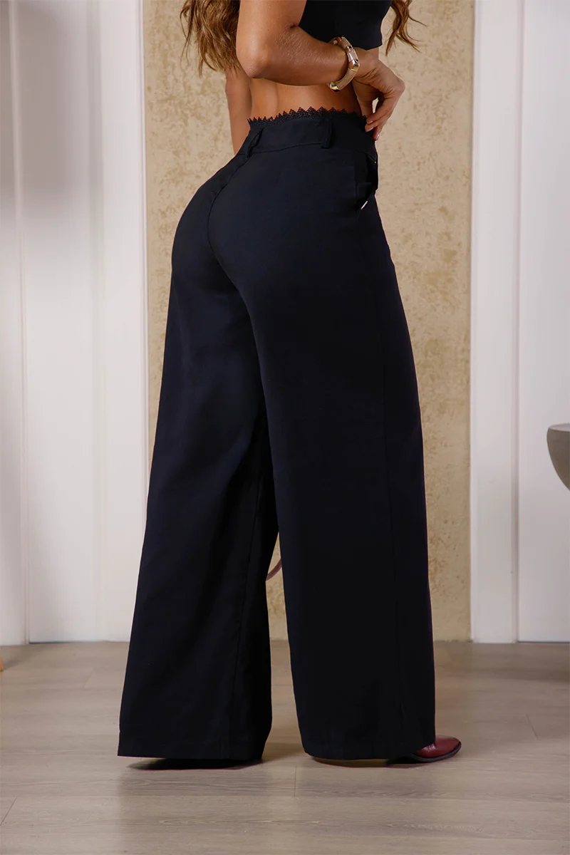 Pantalón Bota Recta en Rayon y Poliester Marca Trucco's - Image 4