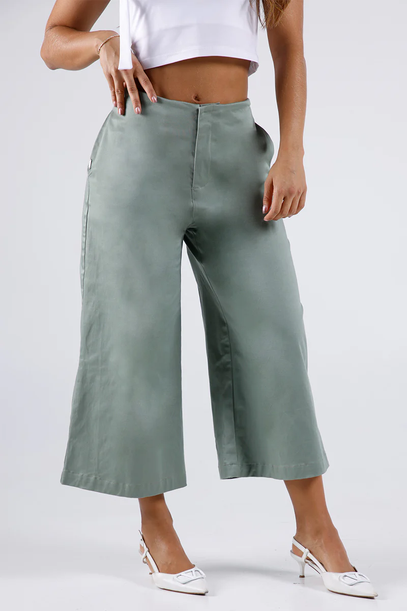 Pantalón Palazzo en Algodón y Elastano Marca Trucco's