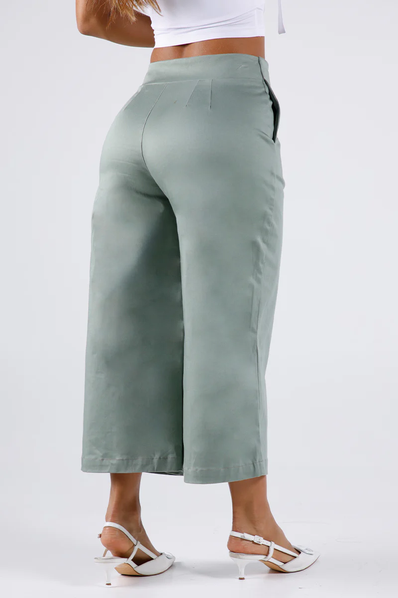 Pantalón Palazzo en Algodón y Elastano Marca Trucco's - Image 8