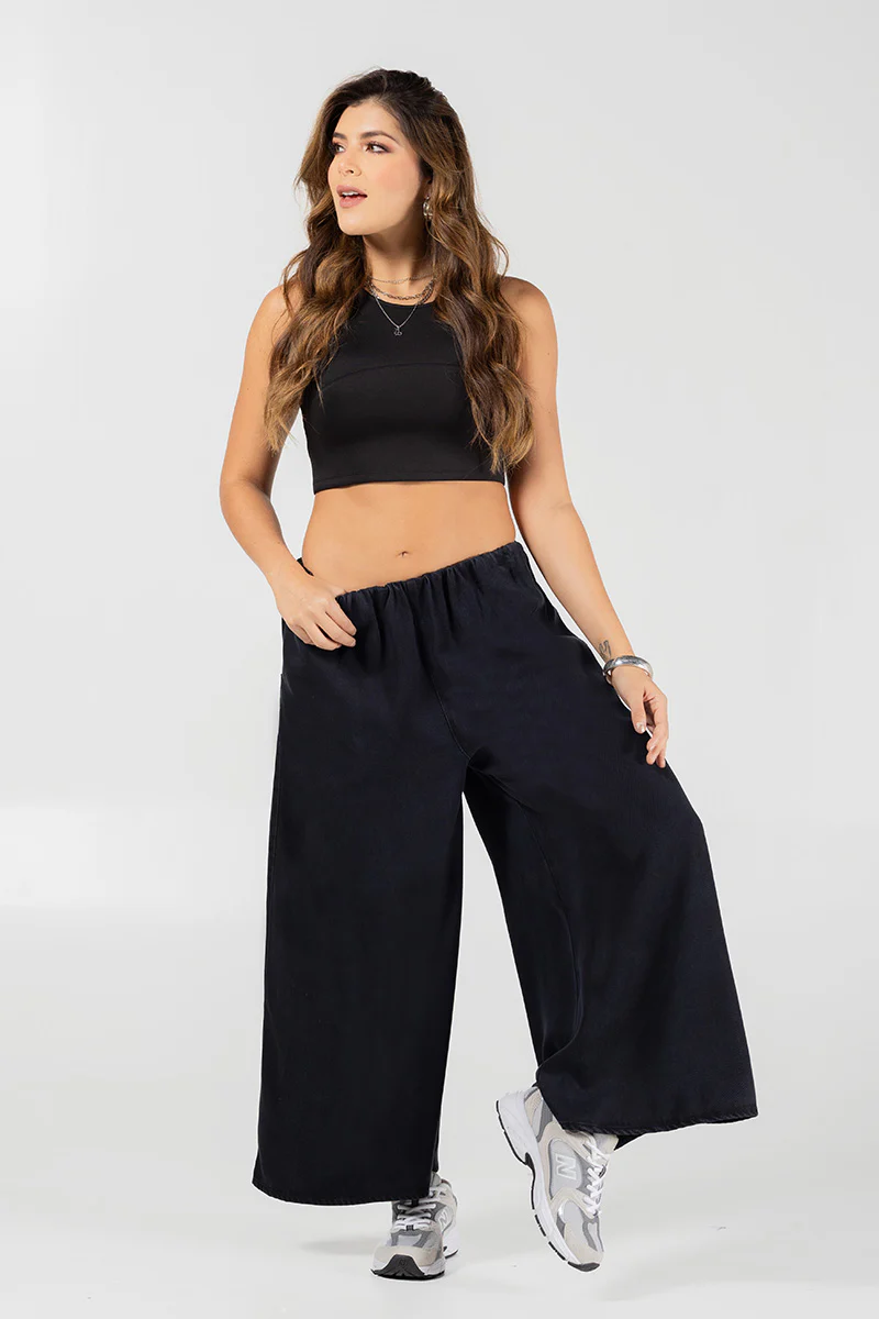 Pantalón Palazzo Fluido de Cintura Alta Marca Trucco´s - Image 11