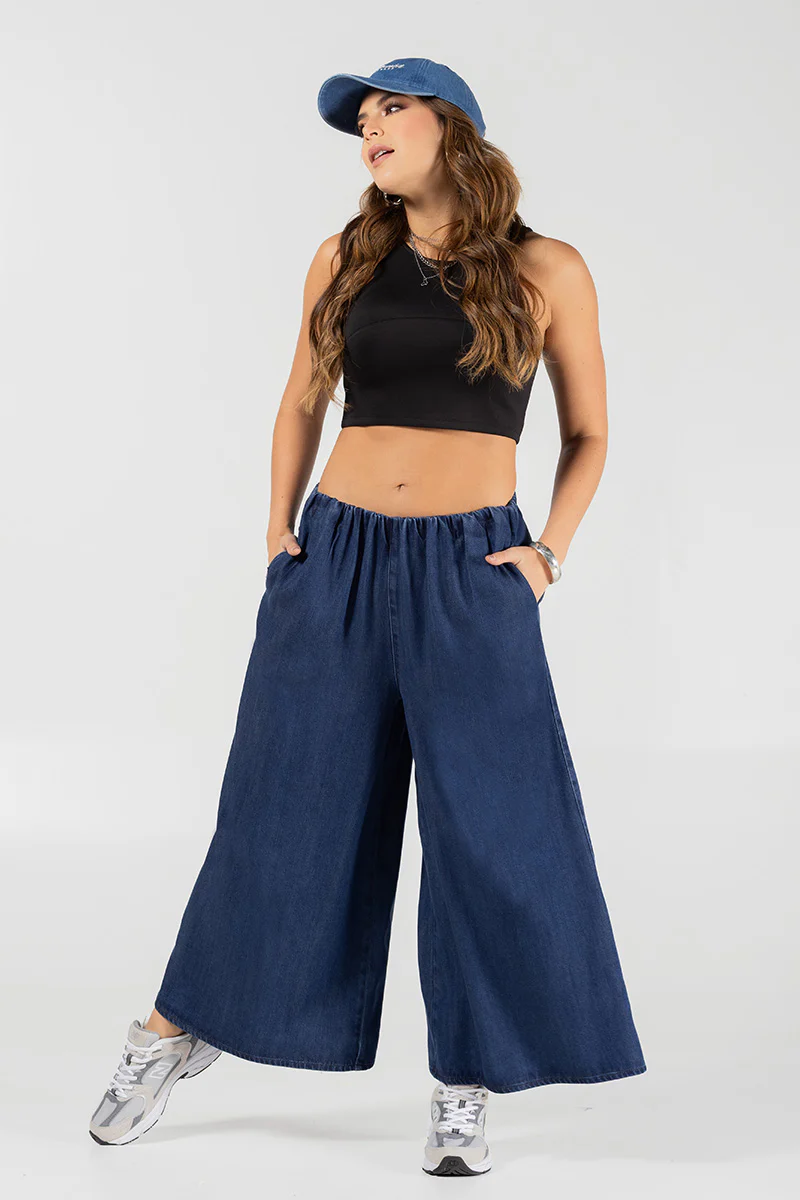 Pantalón Palazzo Fluido de Cintura Alta Marca Trucco´s - Image 5