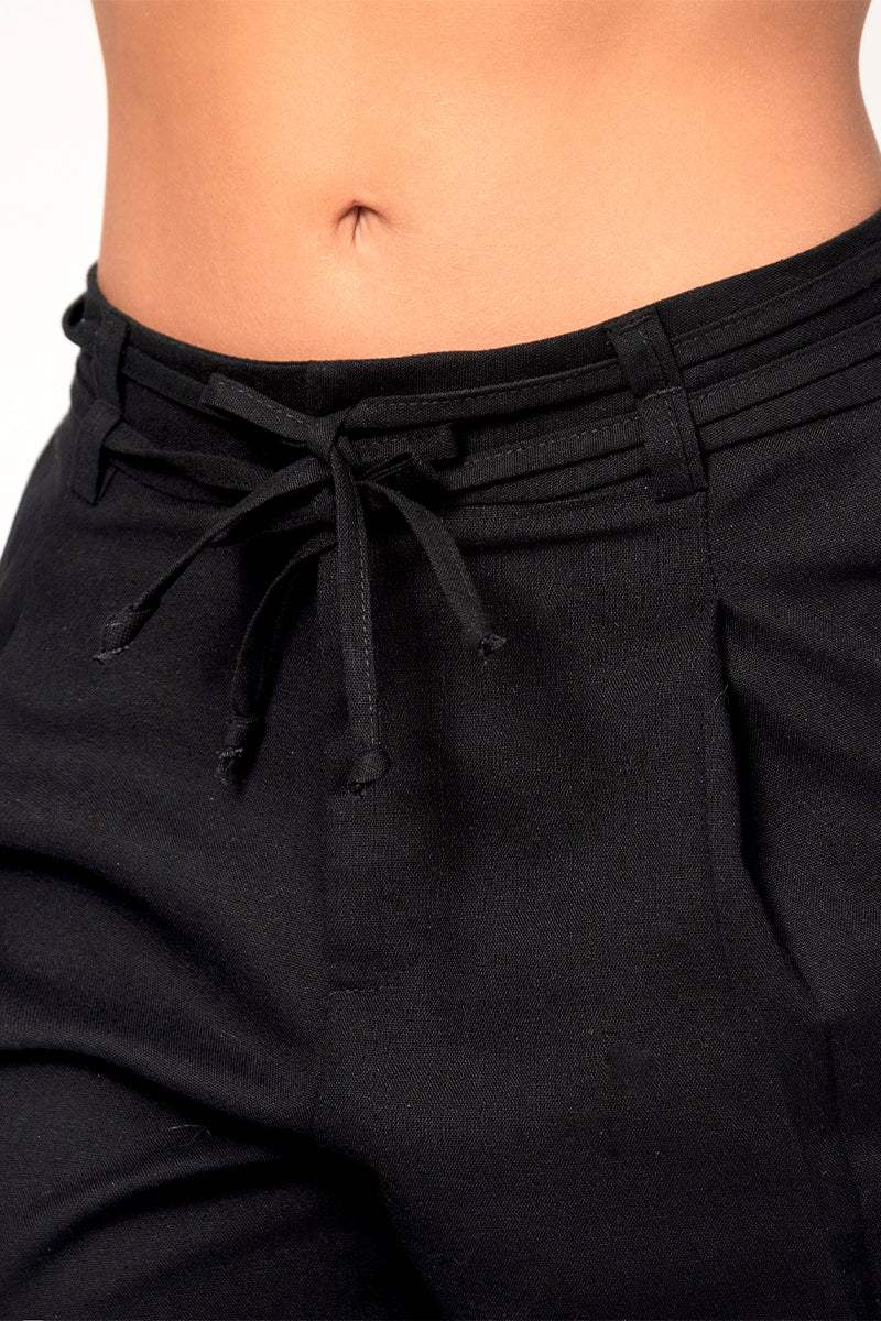 Pantalón Wide Leg Tiro Alto Drapeado Pretina de Doble Pasador Marca Trucco´s - Image 5