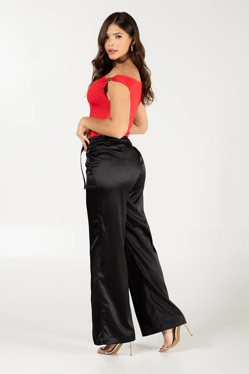 Pantalón Wide Leg en lino premium, cintura alta y caída fluida Marca Trucco´s - Image 7