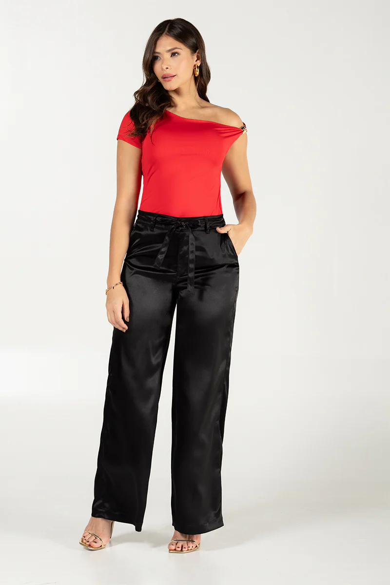 Pantalón Wide Leg en lino premium, cintura alta y caída fluida Marca Trucco´s - Image 8