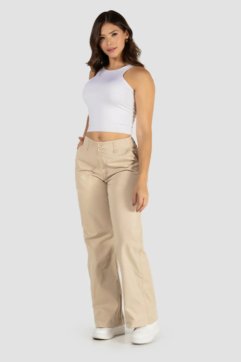 Pantalón Wide Leg de Corte Alto y Caída Fluida, Versátil para Día y Noche Marca Trucco´s - Image 8