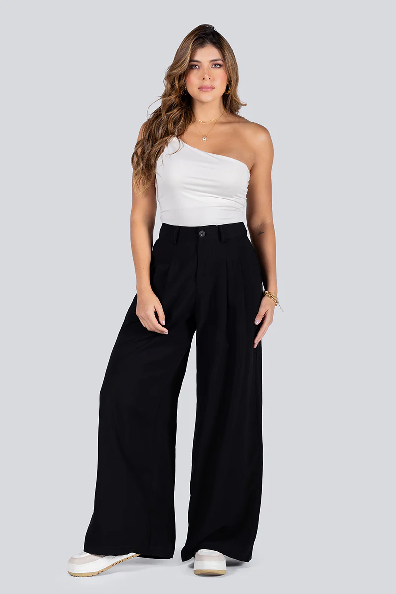 Pantalón Wide Leg de Talle Alto  Marca Trucco´s - REVISAR