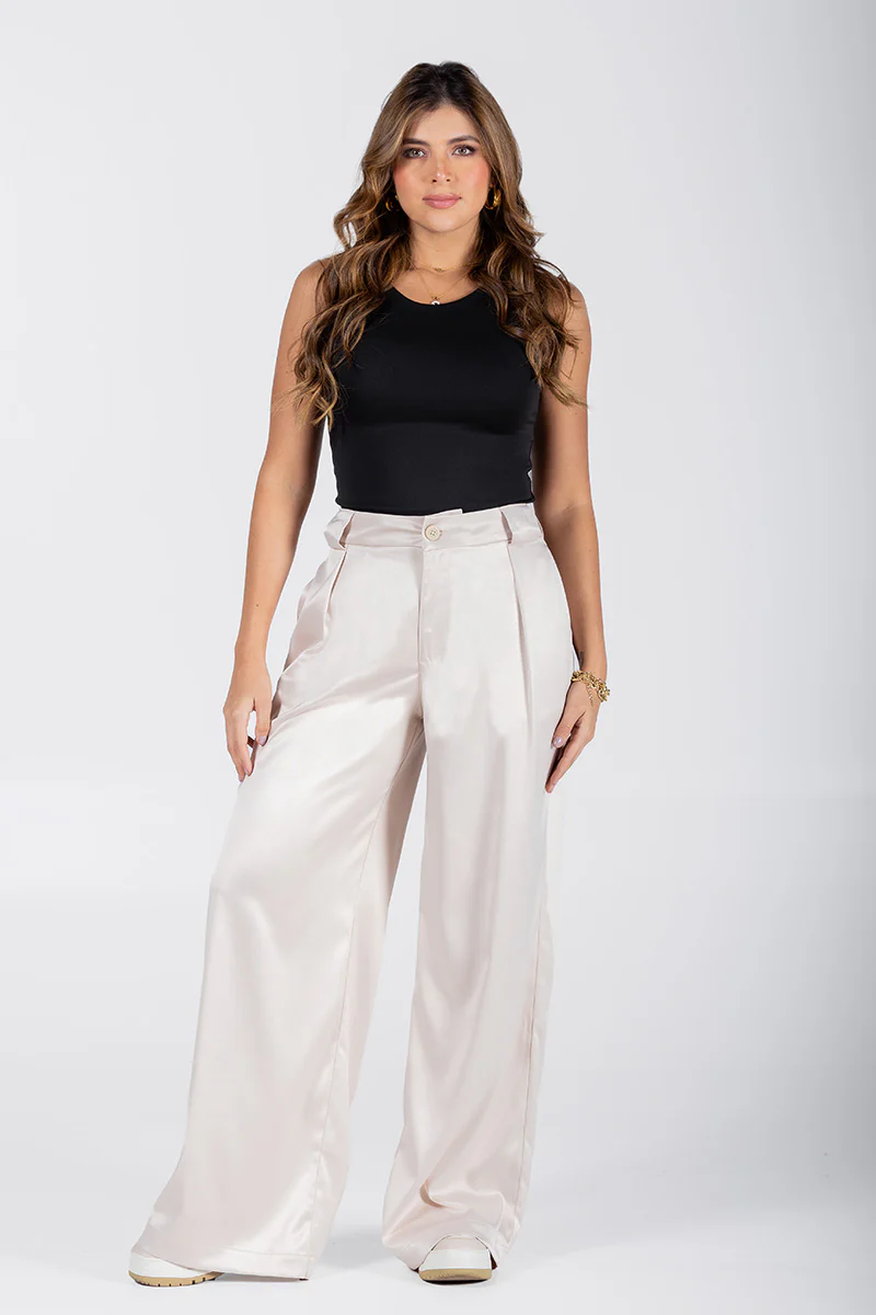 Pantalón Wide Leg Talle Alto Marca Trucco´s
