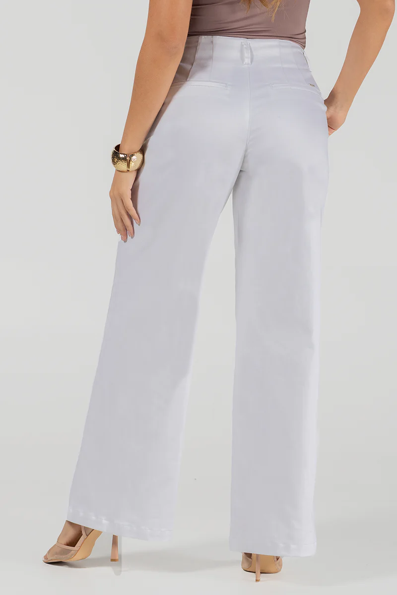 Pantalón Wide Leg de Cintura Alta y Caída Fluida Marca Trucco´s - Image 3