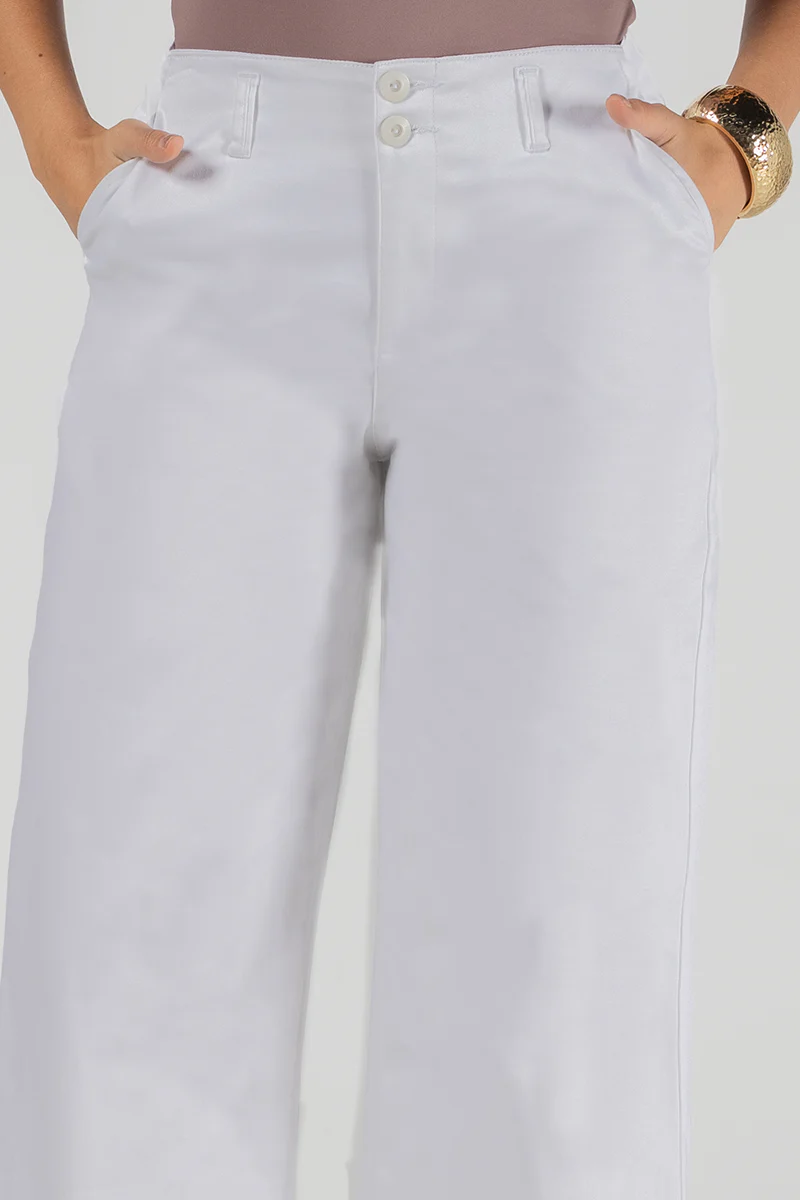 Pantalón Wide Leg de Cintura Alta y Caída Fluida Marca Trucco´s - Image 4