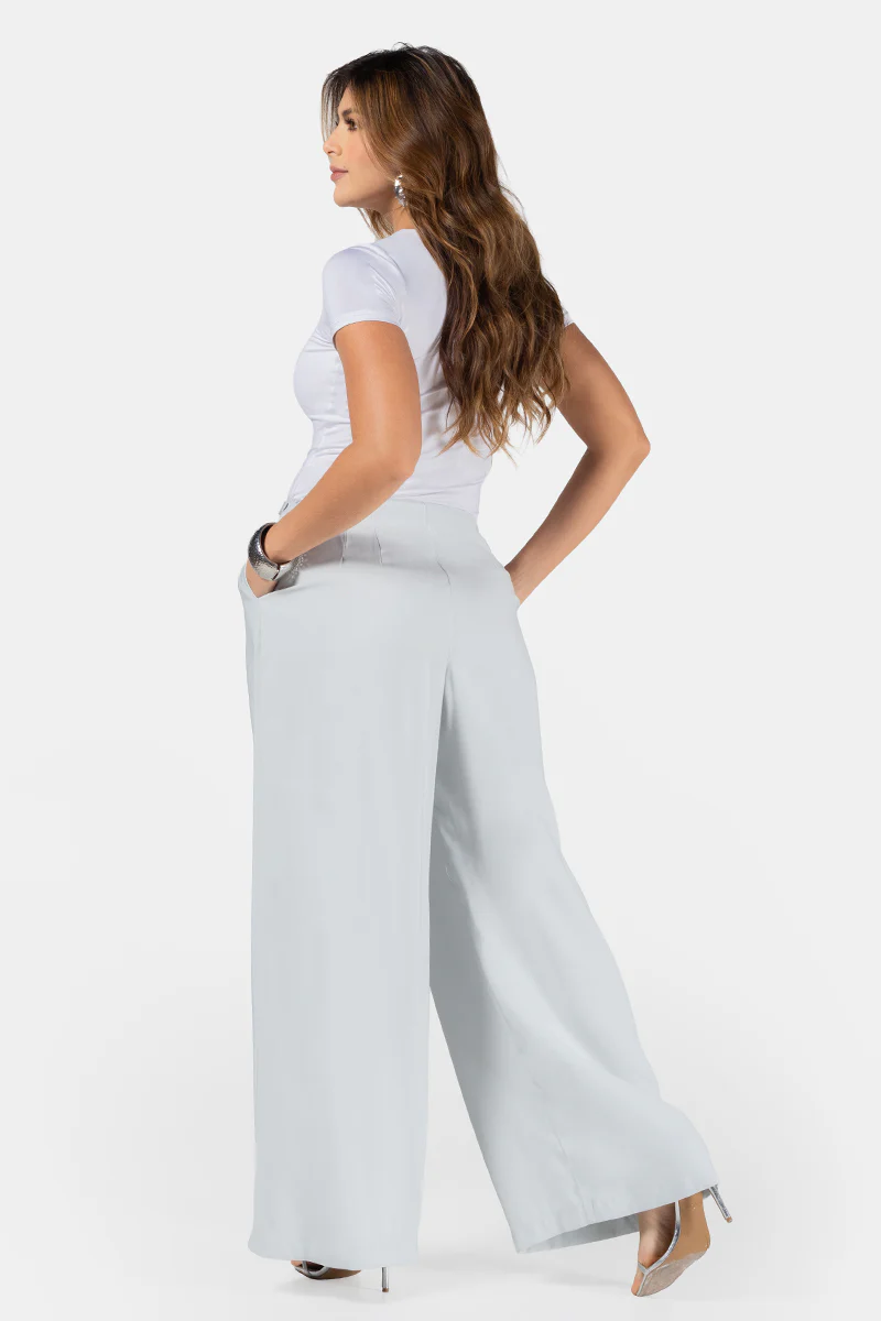Pantalón Wide Leg Cintura Alta Elegante Marca Trucco´s - Image 6