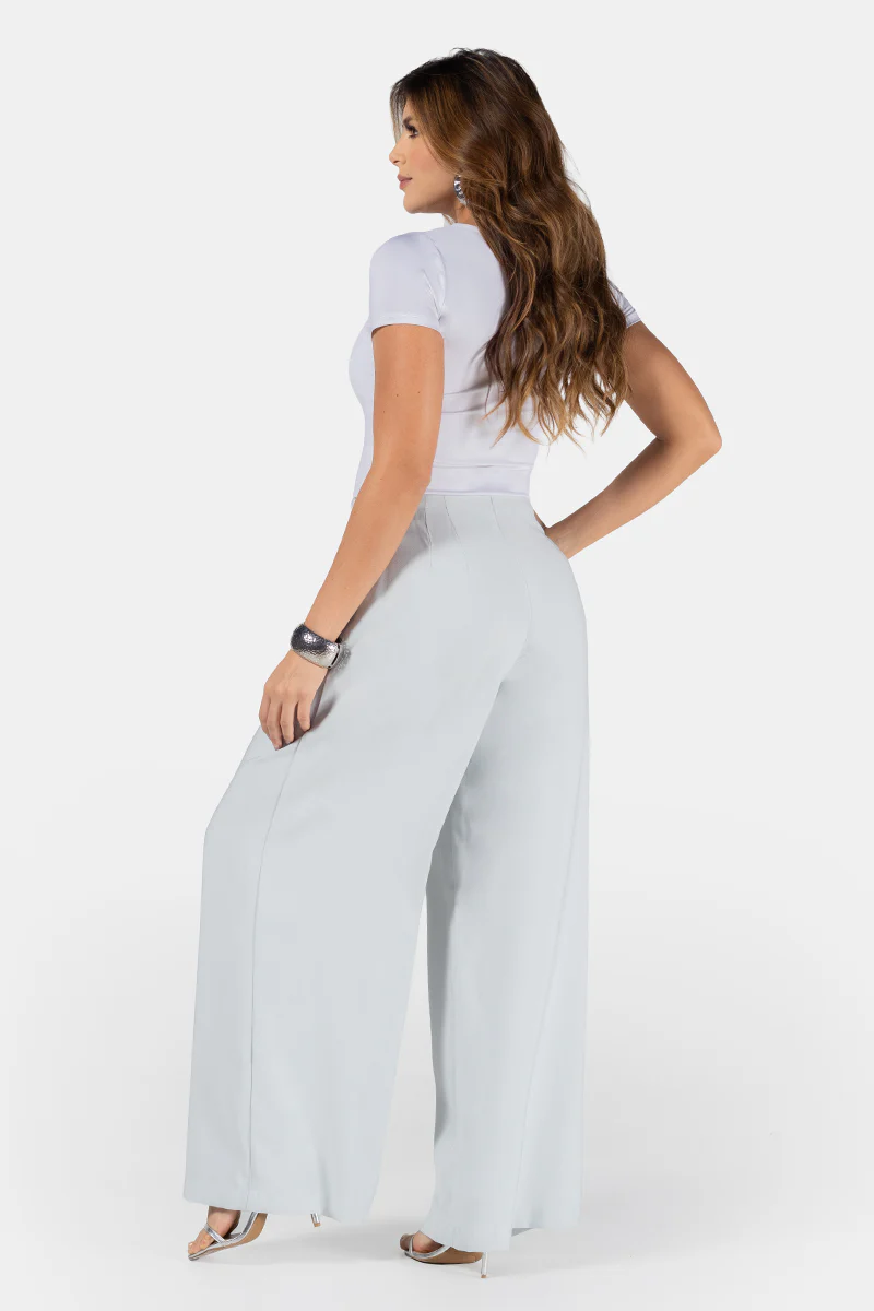 Pantalón Wide Leg Cintura Alta Elegante Marca Trucco´s - Image 7