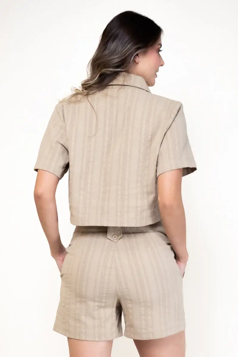 Set 2 Piezas Short Pasadores Tipo Charretera Camisa Corta Marca Trucco´s - Image 9