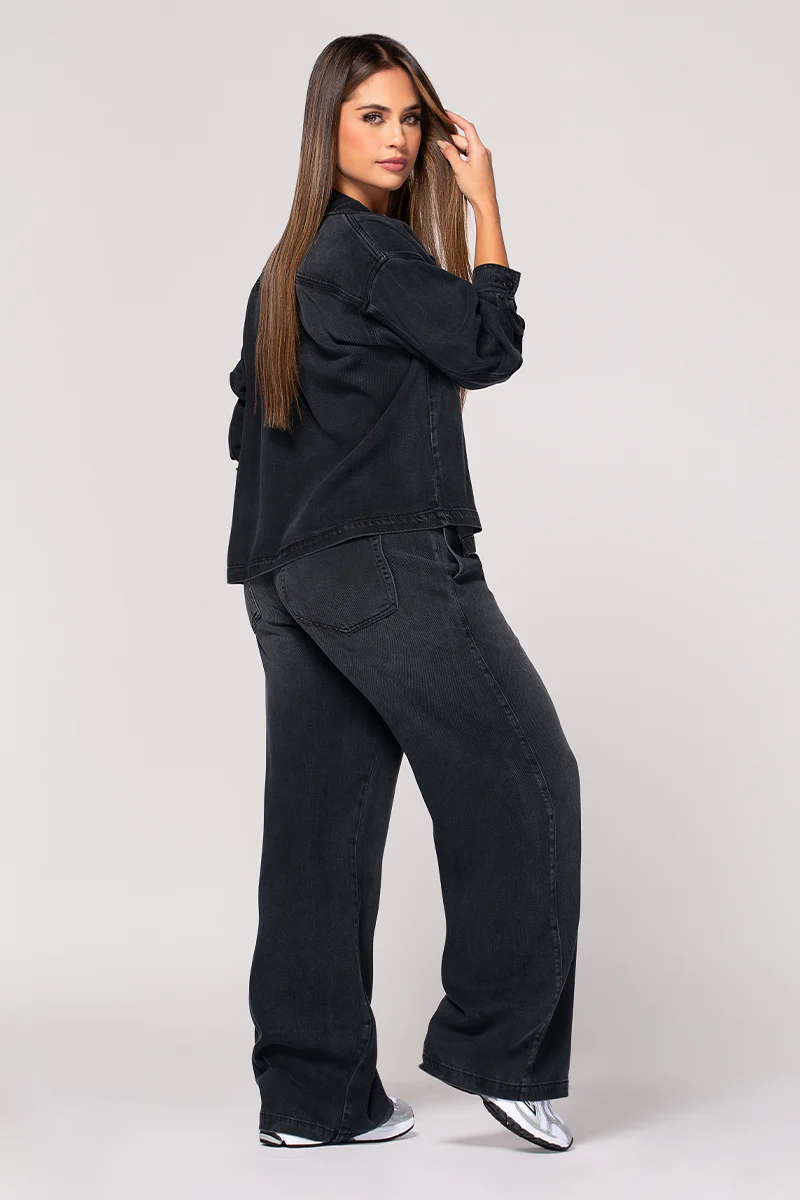 Set 2 Piezas Denim Color Negro Marca Trucco´s - Image 4