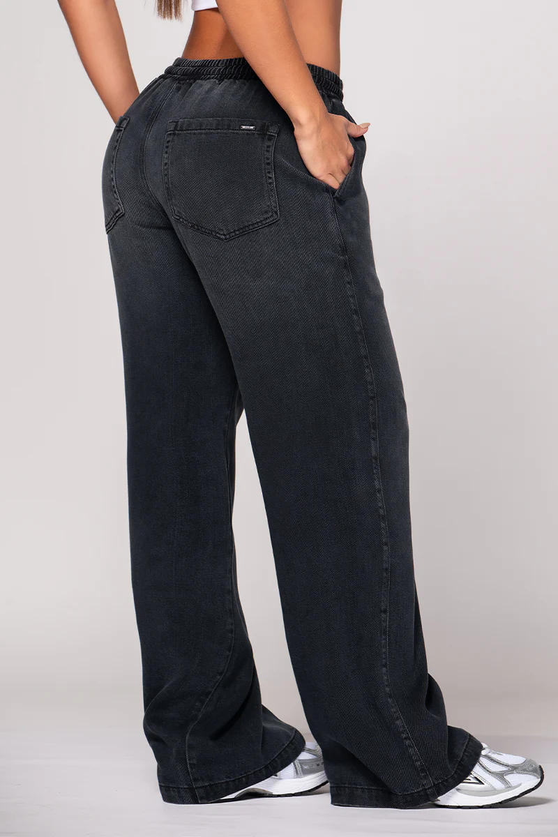 Set 2 Piezas Denim Color Negro Marca Trucco´s - Image 5