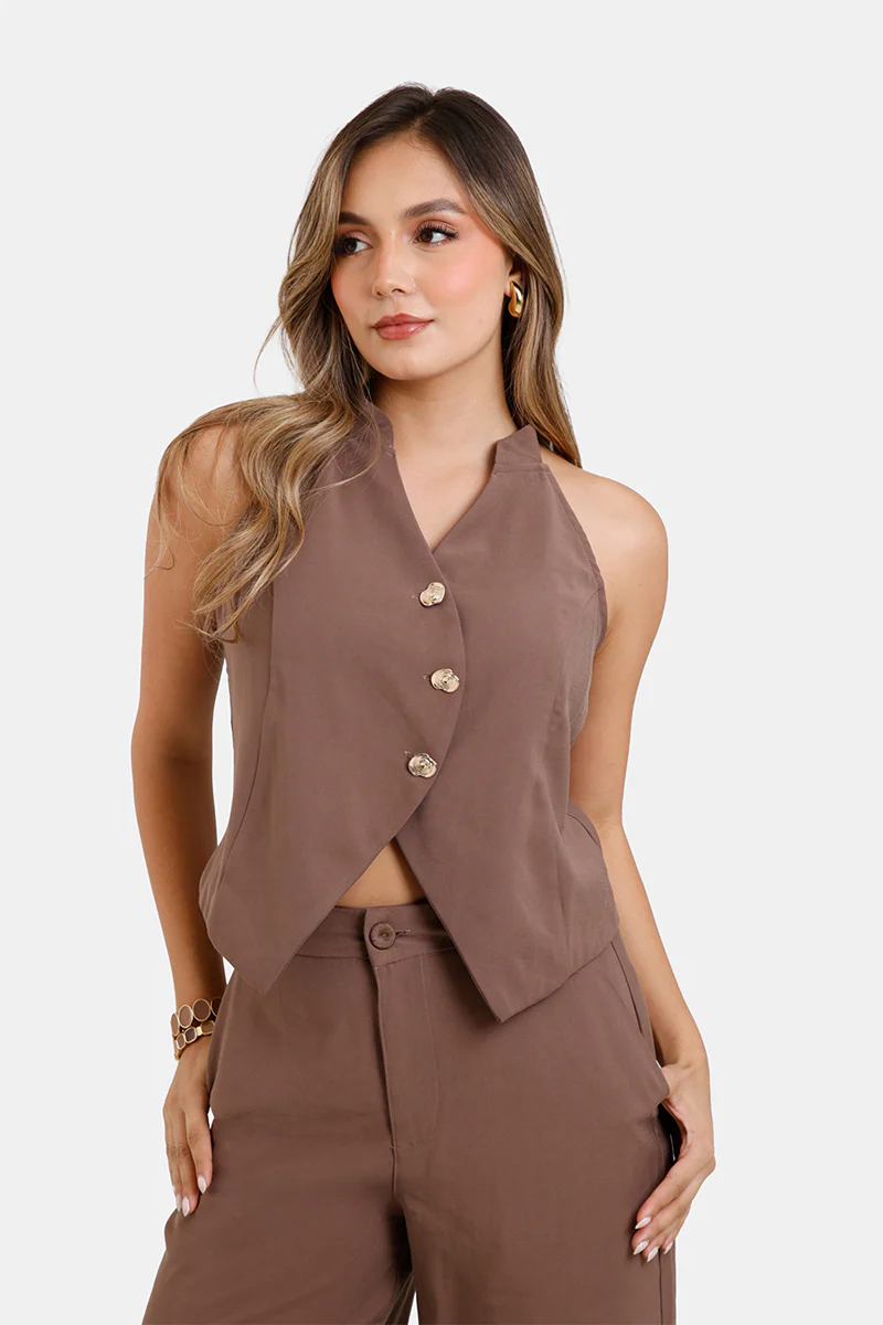 Set Pantalon 2 Piezas en Rayon y Poliester Marca Trucco's