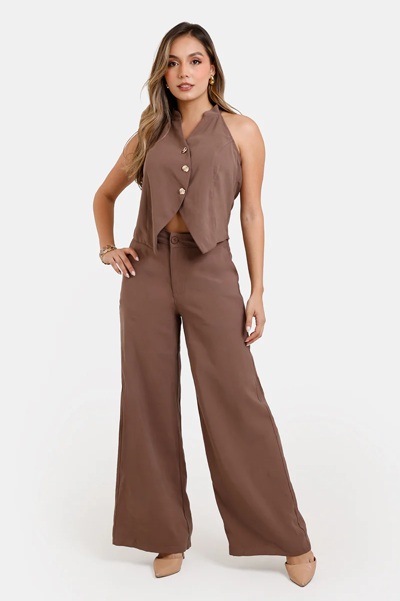 Set Pantalon 2 Piezas en Rayon y Poliester Marca Trucco's - Image 5