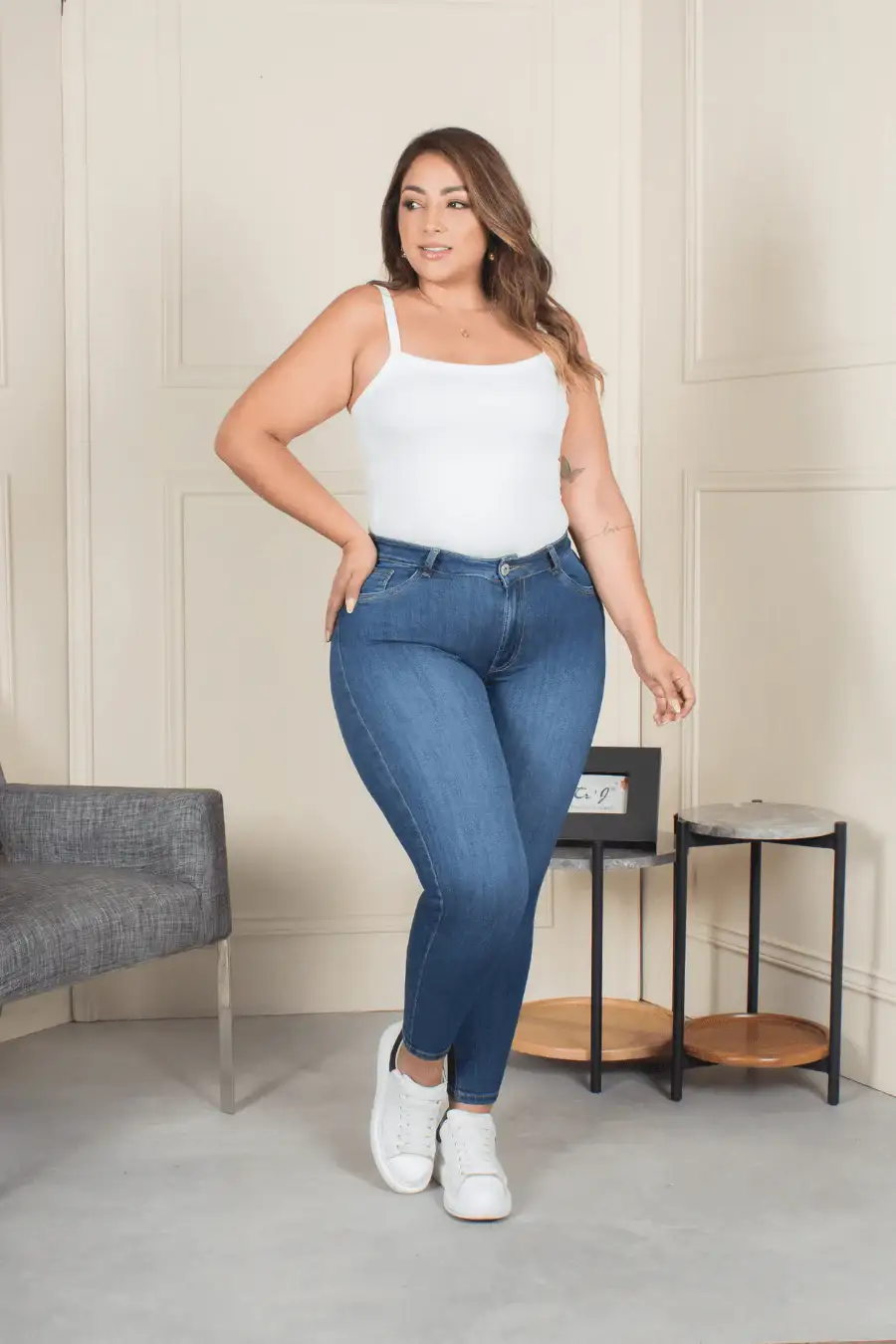 Jean Skinny Talla Única Plus Size Exclusivo Marca Trucco´s - Image 4