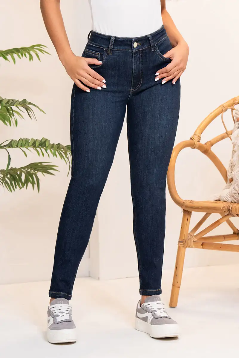 Jean Skinny Tiro Alto Talla única Efecto Levanta Cola Exclusivo Marca Trucco´s - Image 9