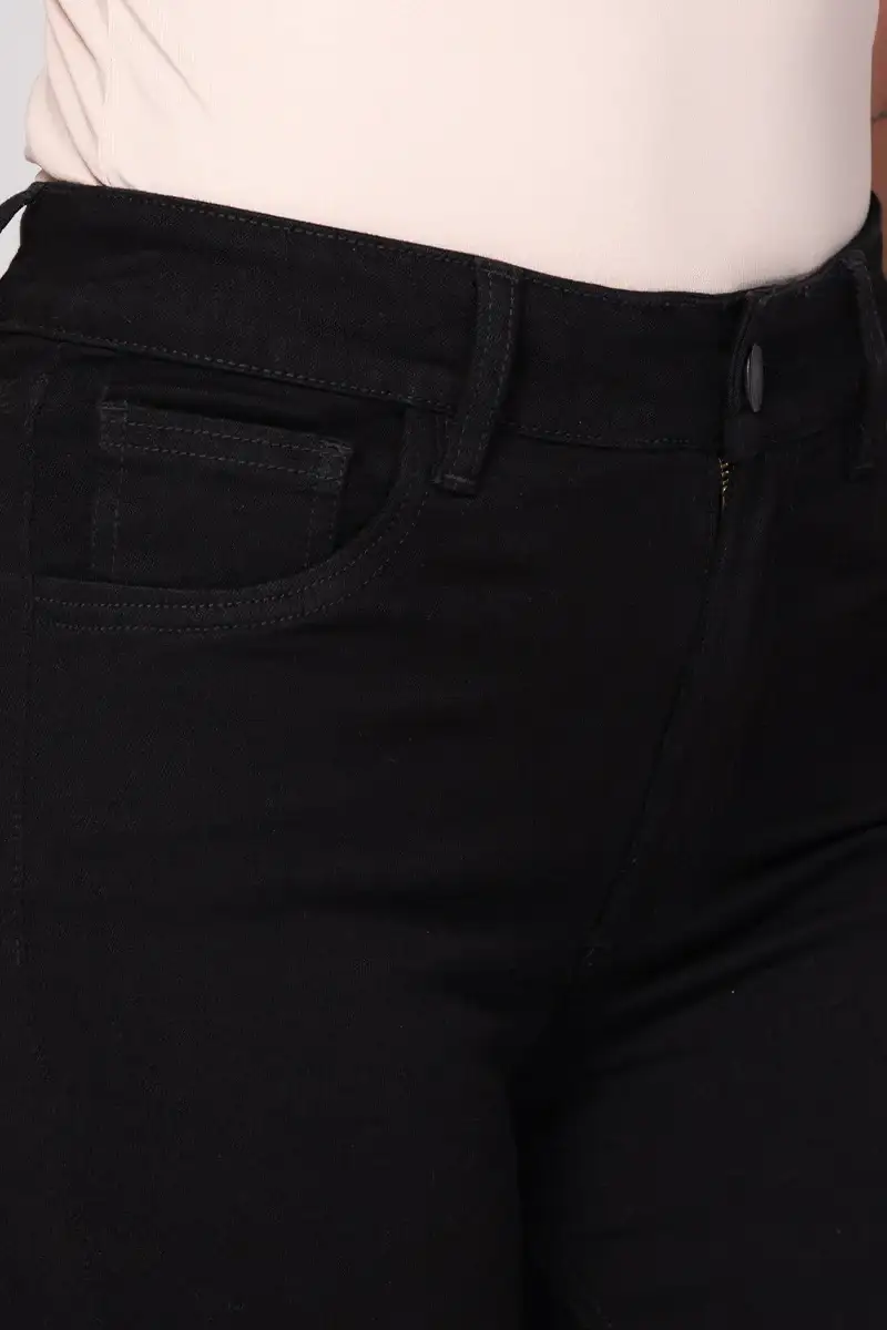 Jean Skinny Tiro Alto Talla única Negro Exclusivo Marca Trucco´s - Image 8