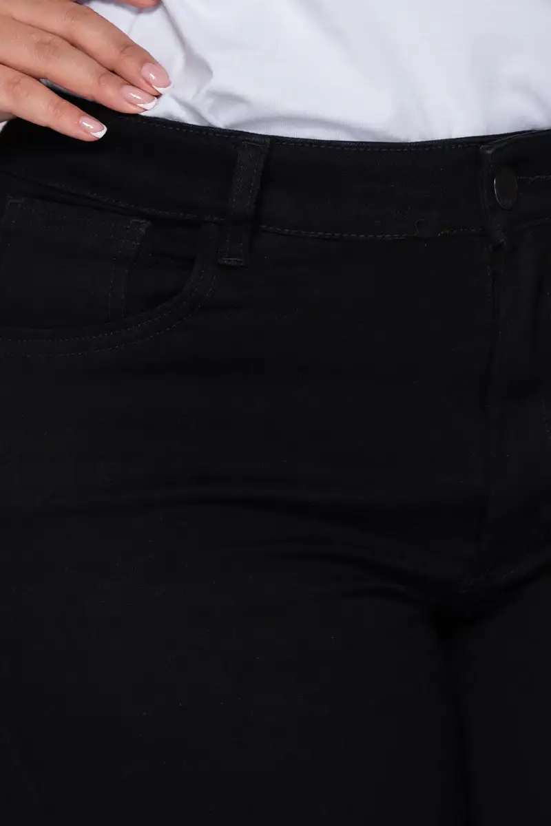 Jean Skinny  Tiro Alto Talla Única Negro Plus Size Exclusivo Marca Trucco´s - Image 6