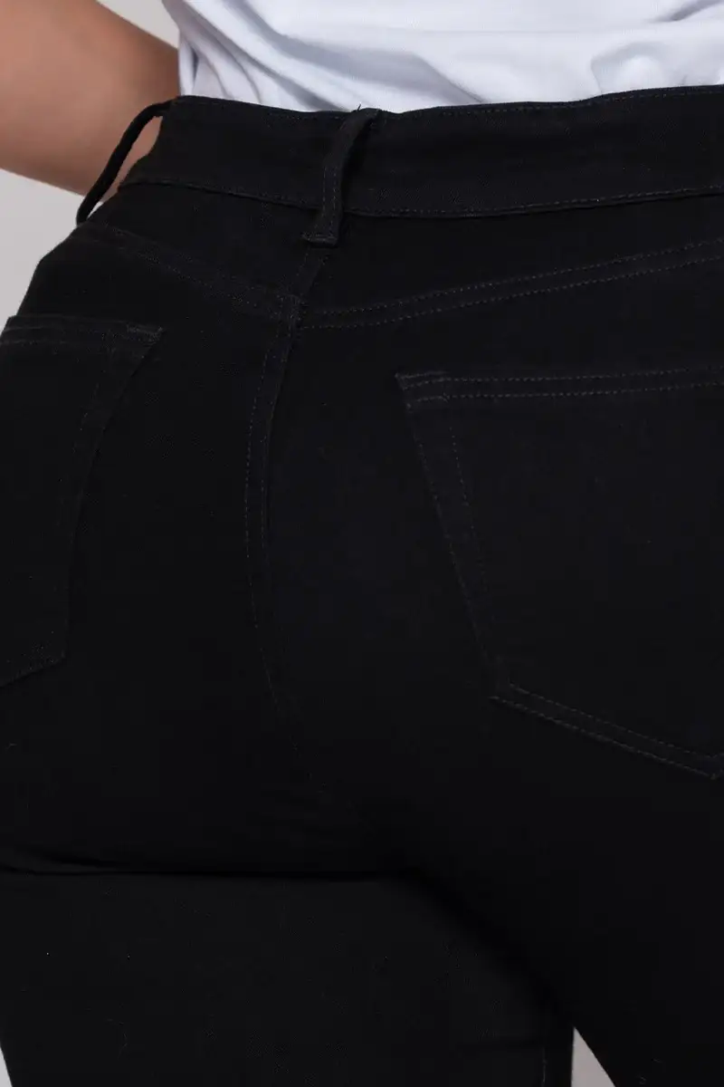 Jean Skinny  Tiro Alto Talla Única Negro Plus Size Exclusivo Marca Trucco´s - Image 7