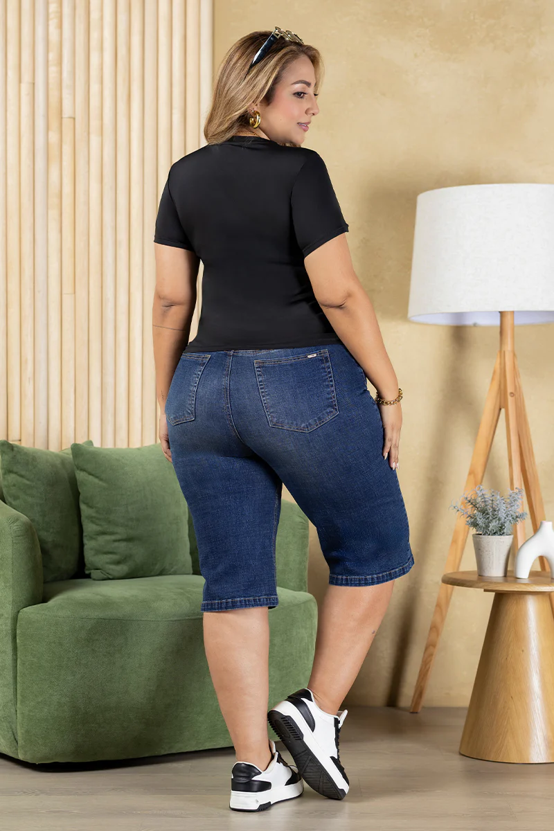 Bermuda Tiro Alto Marca Trucco's Plus Size - Image 4