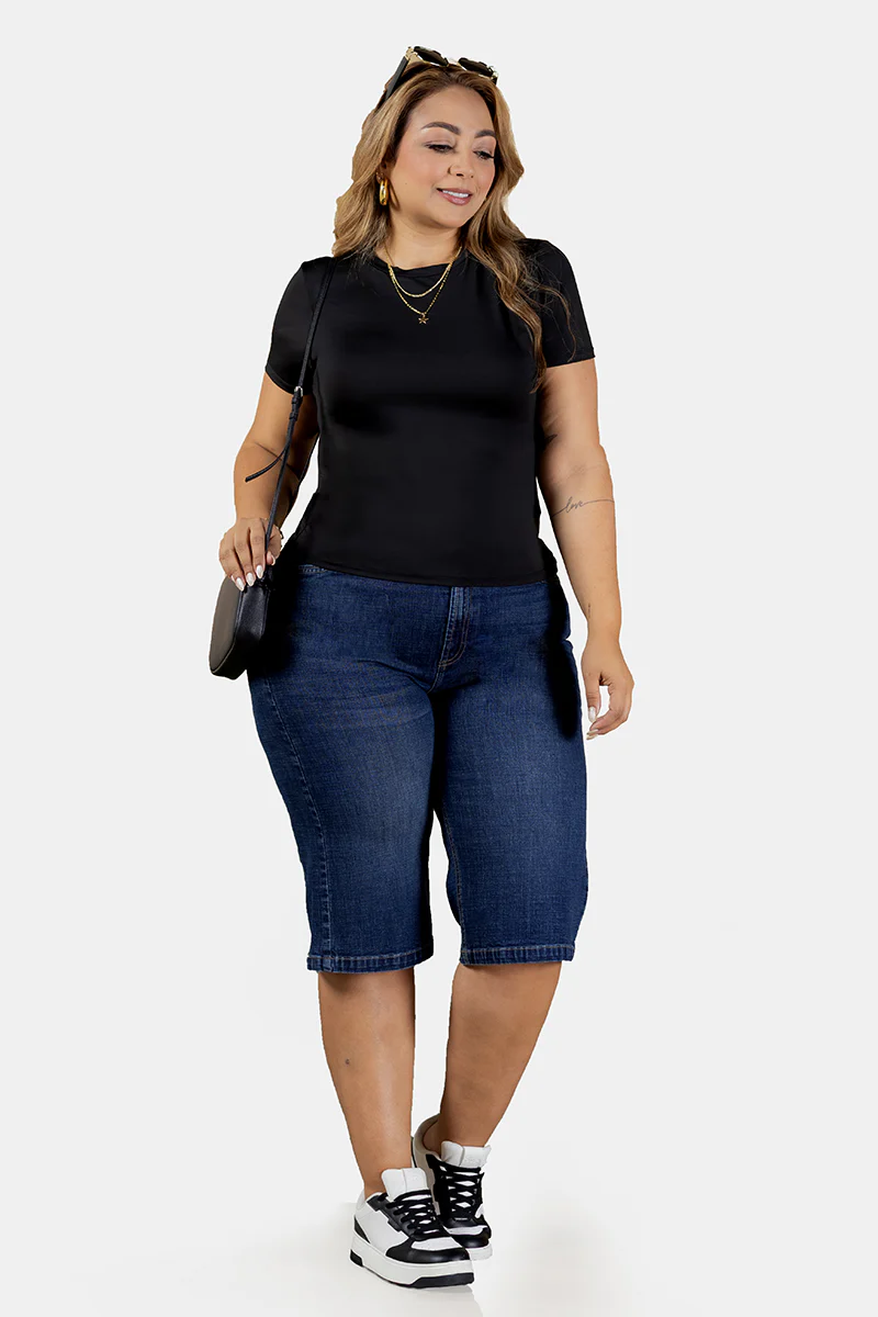 Bermuda Tiro Alto Marca Trucco's Plus Size - Image 6