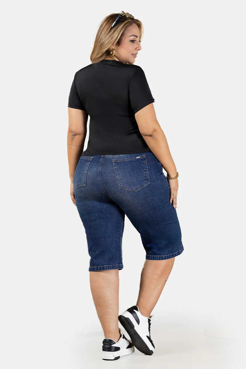Bermuda Tiro Alto Marca Trucco's Plus Size - Image 8