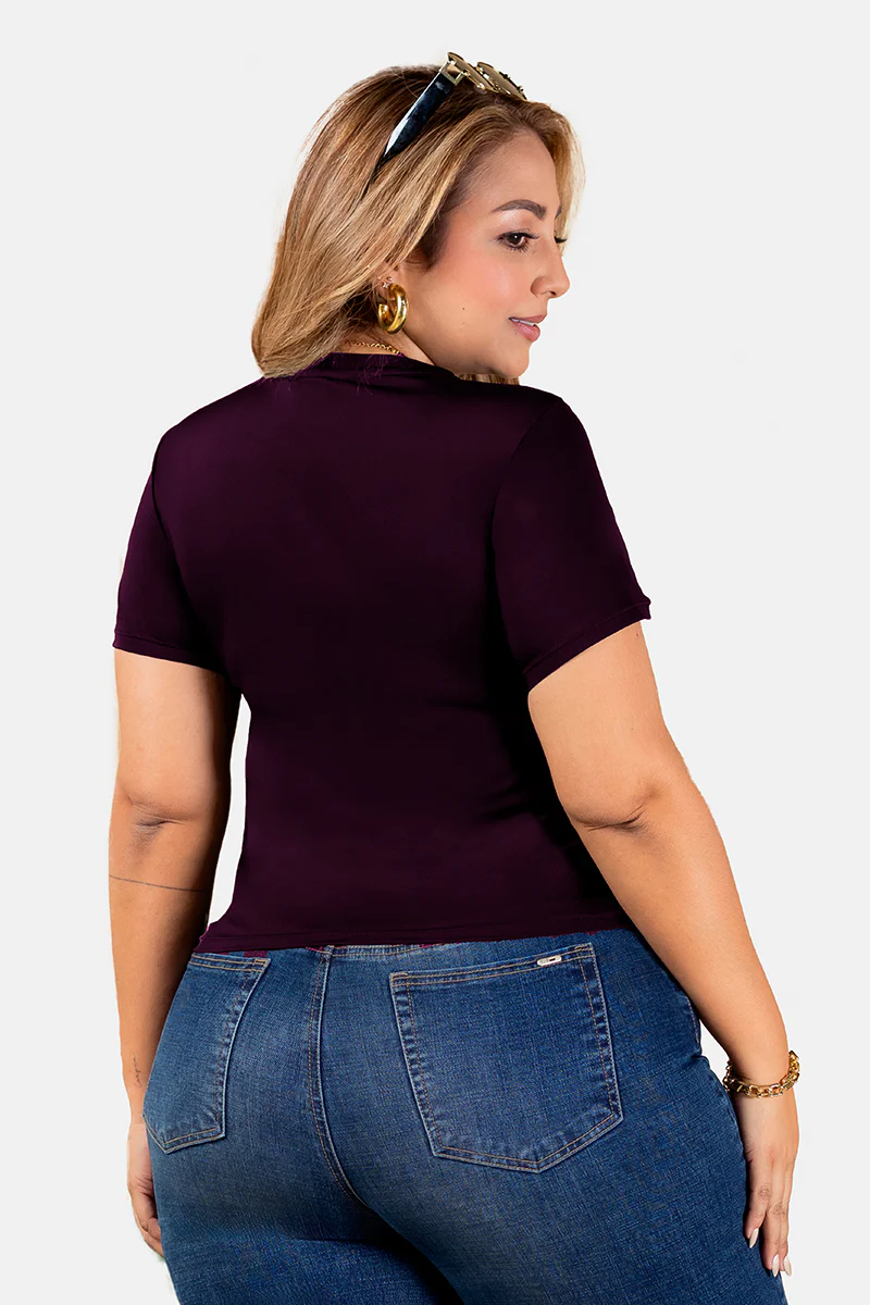 Blusa Manga Corta Marca Trucco's Plus Size - Image 12