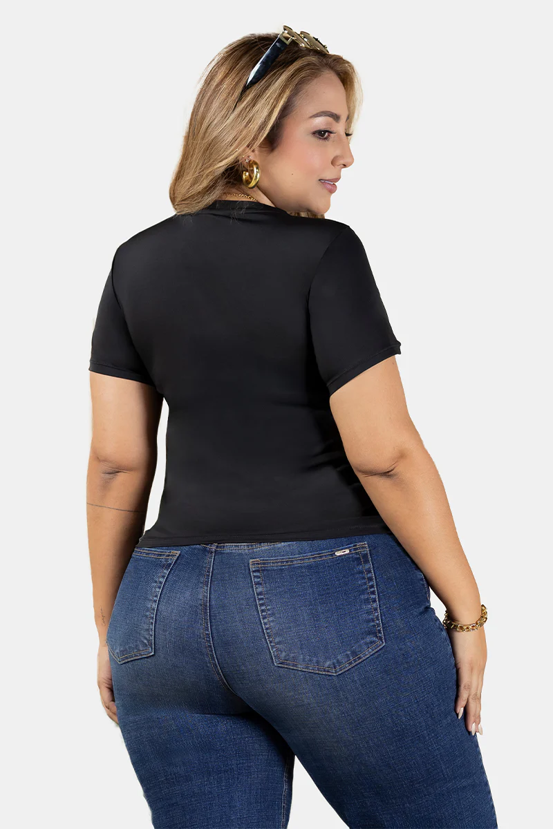 Blusa Manga Corta Marca Trucco's Plus Size - Image 6