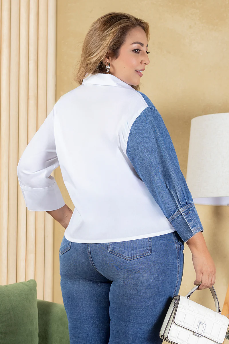 Camisa Manga Larga Marca Trucco's Plus Size - Image 5