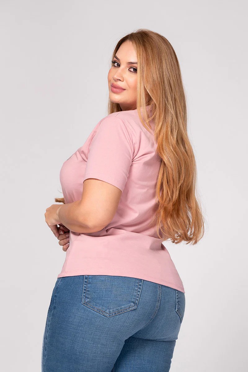 Camiseta Básica con Estampado Punto Corazón Marca Trucco´s Plus Size - Image 15