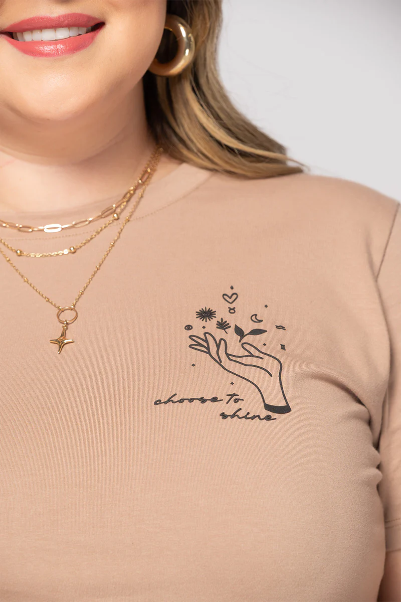 Camiseta Básica con Estampado Punto Corazón Marca Trucco´s Plus Size - Image 6