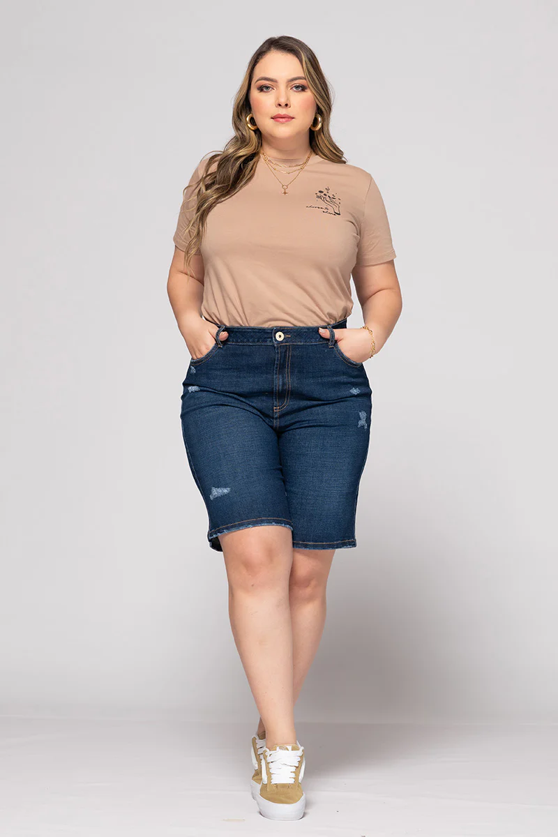 Camiseta Básica con Estampado Punto Corazón Marca Trucco´s Plus Size - Image 7