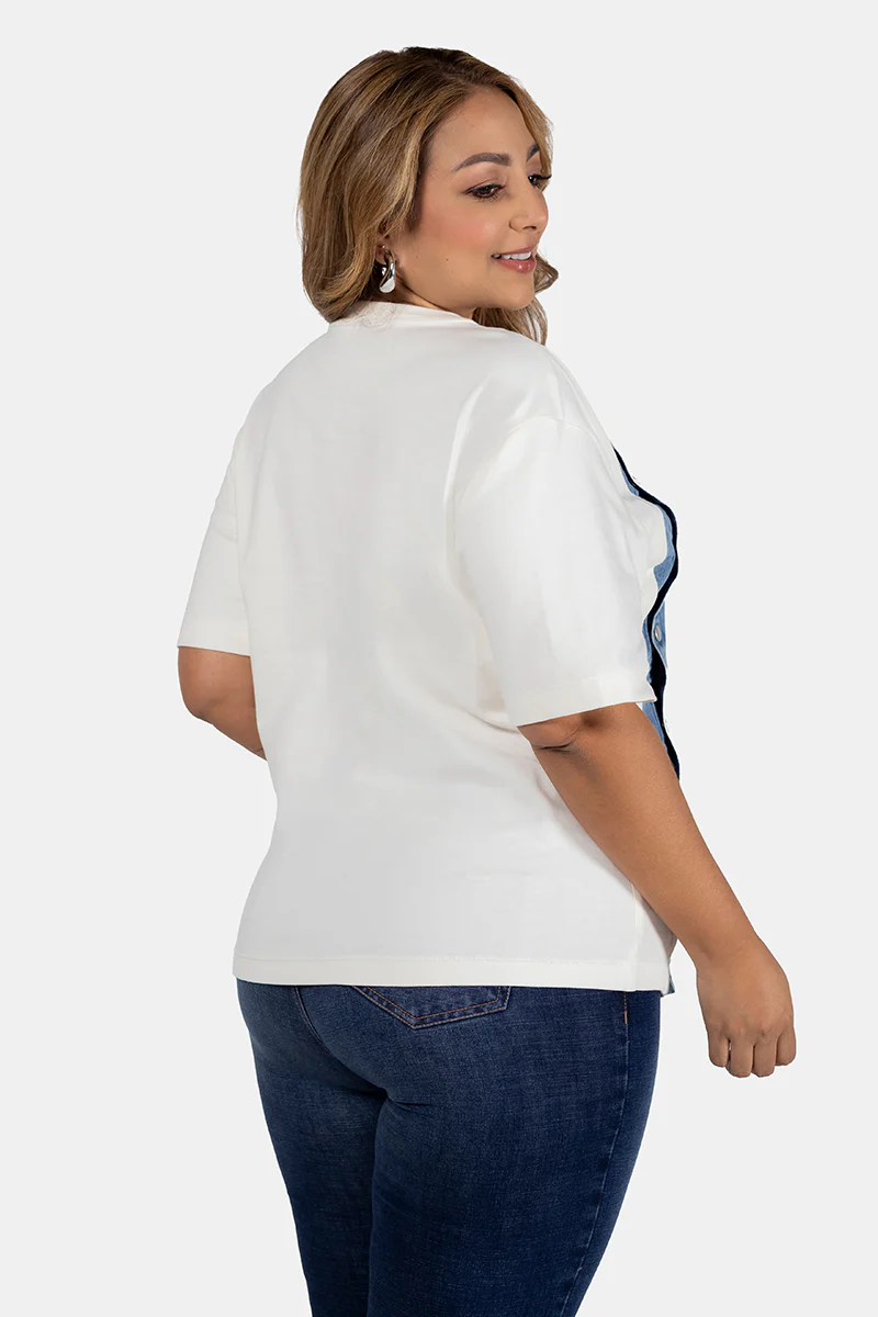 Camiseta Básica  Marca Trucco's Plus Size - Image 6