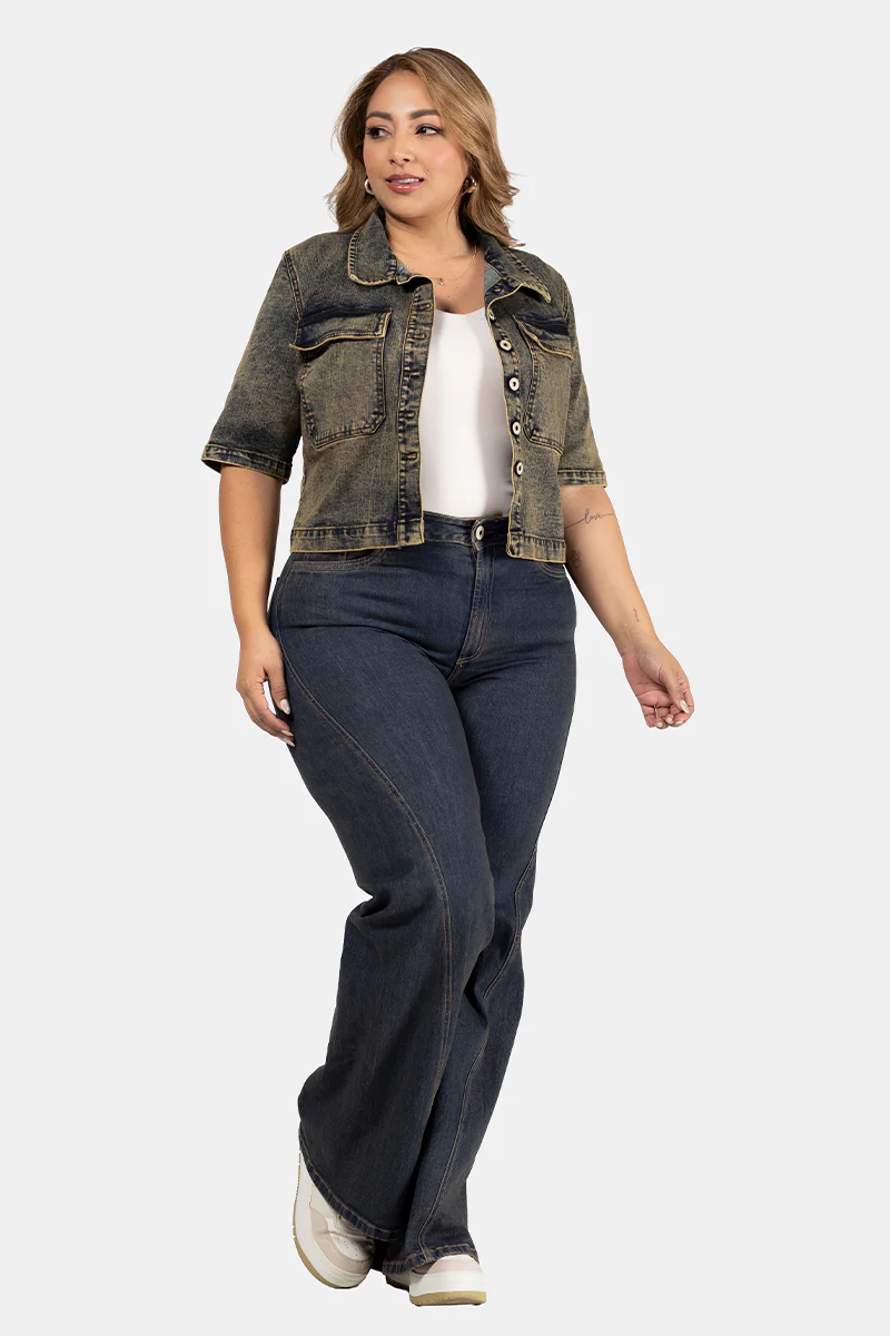 Chaqueta Manga Corta Marca Trucco's Plus Size - Image 5