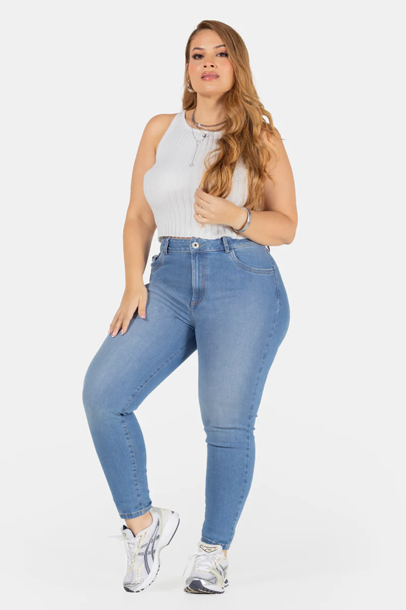 Jean Skinny Fit Ajustado Marca Trucco´s Plus Size