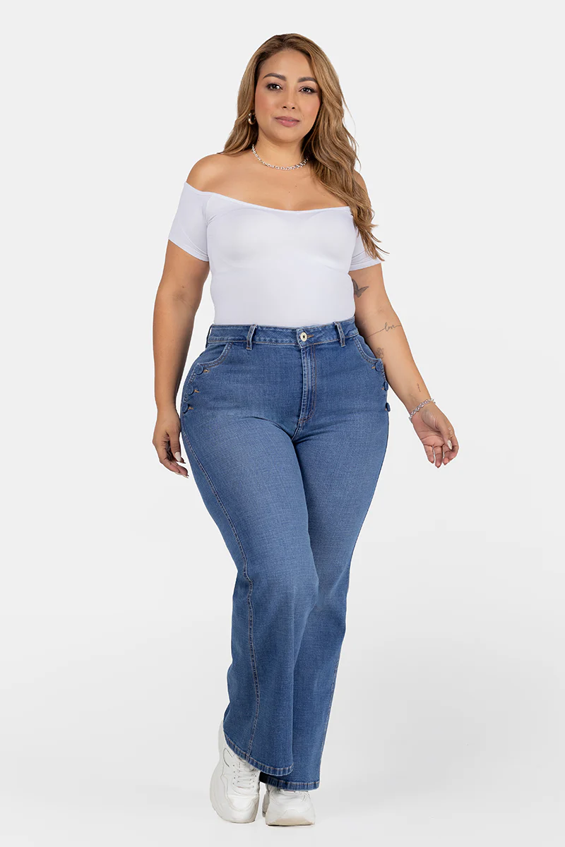 Jean Wide Leg Marca Trucco's Plus Size - Image 8