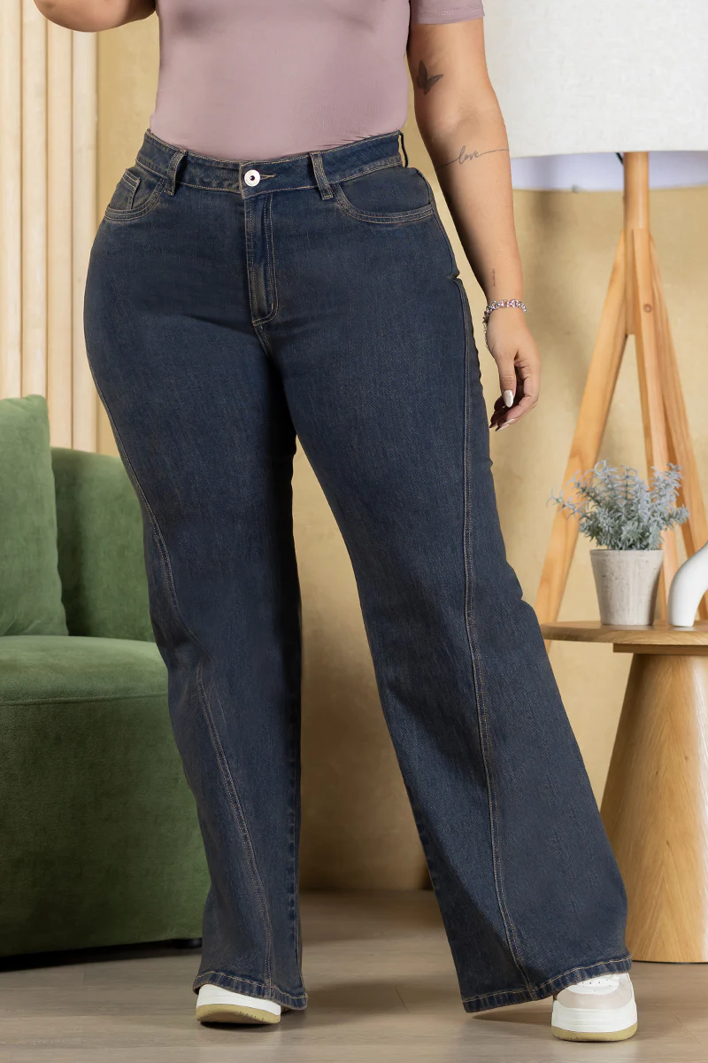 Jean Wide Leg Marca Trucco's Plus Size - Image 5