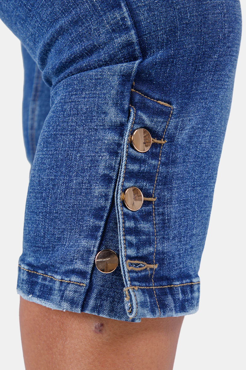 Jean Tipo Capri en Algodón, Poliester, Elastano y Rayon Marca Trucco's Plus Size - Image 9