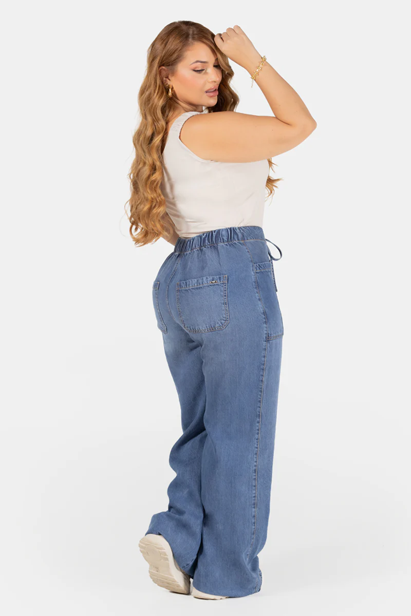 Pantalón Wide Leg Tejido Suave Marca Trucco´s Plus Size - Image 6